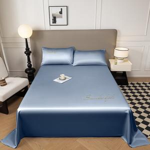 Avivi Простыня 230х265 см из летнего шелка с охлаждающим эффектом, цвет Bentley Blue