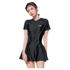 Спортивная тенденция серии Платья и юбки для плавания Женские LINING, Комплекты одежды (Купальник+Шапочка для плавания)