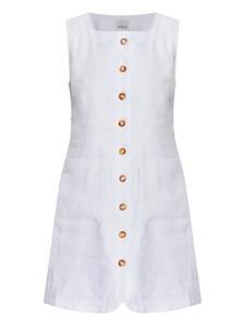 Льняное мини-платье Posse, белый