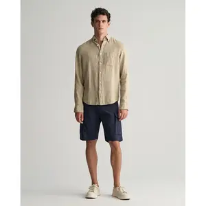 Шорты Gant Twill Relaxed Fit, бежевый