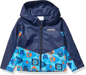 Толстовка Columbia baby-boys Steens Mt Overlay, Collegiate Navy/ Super Blue Critters