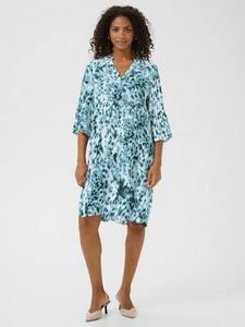 Платье Hera Amber Leopard расслабленного кроя длиной до колена KAFFE, Green/Multi