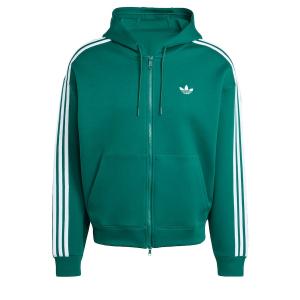 Толстовка с капюшоном на молнии ADIDAS ORIGINALS, зеленый