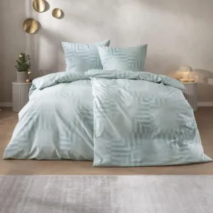 Постельное белье Velvet + Silk Flannel 155x220 Brunico Ice Blue Stripes 5476-614 Estella