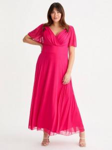 Макси-платье isabelle с плавающим рукавом Scarlett & Jo, розовый