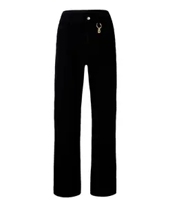 Прямые джинсы из смесовой хлопковой ткани. Liu Jo, черный