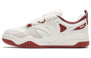 ANTA Морские соляные пуховики противоскользящие амортизирующие износостойкие низкие скейтбордские женские бело-красные - цвет слоновая кость/ржаво-красный, цвет Ivory White/Rusty Red