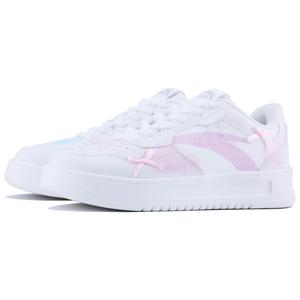 ANTA Нескользящие устойчивые к истиранию легкие низкие скейтерские кроссовки для женщин розовый и синий разноцветные, цвет Pink Blue Mismatched