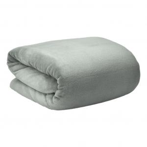 Beautissu Aurelia Коралловое флисовое одеяло, серый