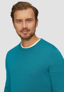 Джемпер MIT LOGO-STICKEREI s.Oliver, бирюзовый