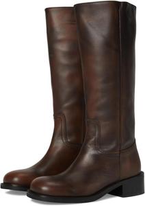 Женские высокие сапоги до колена Steve Madden Riggs, Brown Distressed