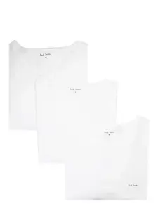 Комплект из трех футболок с логотипом Paul Smith, белый