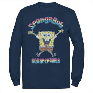 Мужская футболка с радужным логотипом Sponge Bob SquarePants Nickelodeon