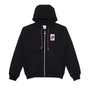 Худи Casablanca Sunset Valley Rubber Patch Zip-Through Hoodie, Black