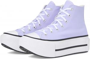 Кроссовки Unisex Converse Chuck Taylor All Star Lift Double Stack, Violet Heat/Egret/Black