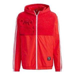 Куртка adidas neo x Crossover Athleisure Casual Sports Hooded Jacket Red, красный