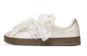 Adidas Vl Court Classic нескользящие водонепроницаемые износостойкие лоу-топ скейтборд кроссовки унисекс серебристо-розовые, цвет Silver Pink