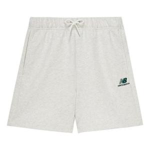 Шорты хлопковые шорты с логотипом New Balance, белый