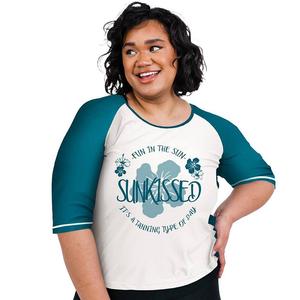 Женский топ для плавания Margaux свободного кроя Calypsa LLC, цвет Sunkissed Dark Jade