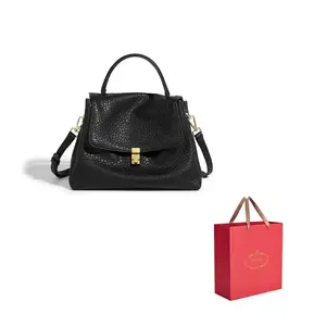 PAYOT Женская сумка через плечо из искусственной кожи микрофибра черно-коричневая, Black