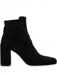 Ботинки на толстом каблуке с пряжкой, 85 мм Roger Vivier, черный