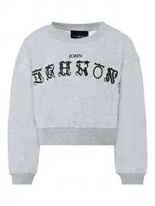 Толстовка с вышитым логотипом John Richmond Junior, серый