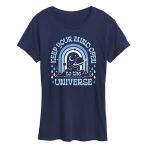 Футболка Women's mind open universe graphic Unbranded, Navy