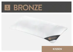 SPESSARTTRAUM хлопковая подушка "Бронза" (1 штука), производство Германия, гипоаллергенная 40х80 см, белый
