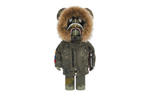 Bape RX Alpha Camo Shark 2023 Be@Rbrick, double box, original shipping box+мультиколор box