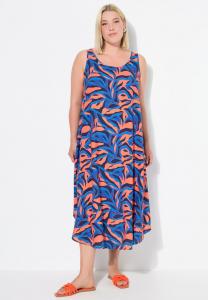 Платье Ulla Popken ABSTRACT PRINT SLEEVELESS, Dark Indigo/Dark Blue