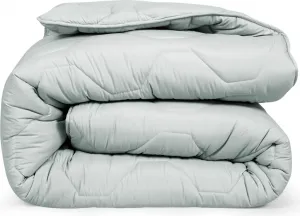 Одеяло 2 в 1 200 x 200 см - можно стирать без чехла - светло-серое DoubleDry