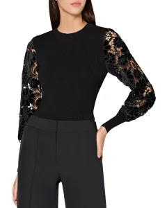 Свитер с круглым вырезом Milly, черный