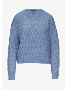 Вязаный свитер цвета 55W6_blue comma