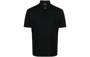 Zzegna Мужская черная поло SS23
