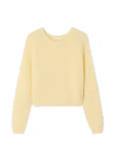 Свитер с круглым вырезом American Vintage, желтый