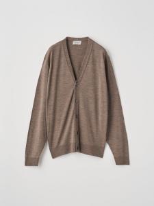 Вязаный кардиган с V-образным вырезом и длинными рукавами | HALIN | 30G СОВРЕМЕННЫЙ КРОЙ