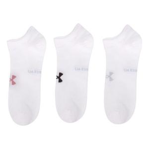 Носки Under Armour Essential No Show 3-Pack Socks 'White', белый