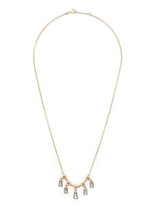 Колье Taper-5 из желтого золота с бриллиантами LEANDRA, золотой