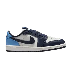 Кроссовки Air Jordan 1 Retro Low OG PS 'Obsidian UNC', синий