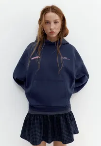 Худи с принтом Pull&Bear, Dark Blue