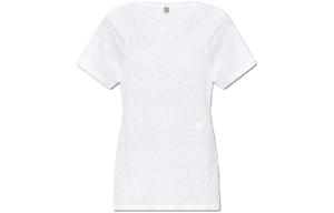 Льняная футболка с круглым вырезом TOTEME, серый