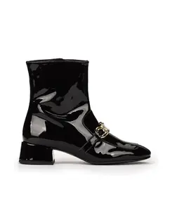 Женские лаковые ботильоны с декором Pedro Miralles, черный