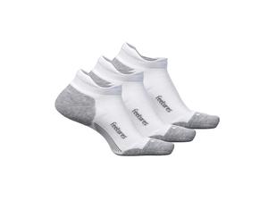 Туфли Unisex Feetures Elite Max Cushion No Show Tab 3-Pair Pack, белый
