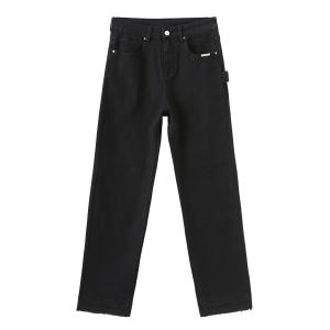 Джинсы Unisex UNKNOWTAL, черные (без эффекта потертости)