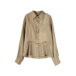 ELLE Рубашка Women's Coffee Lapel