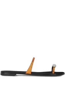 Шлепанцы с кольцом на большой палец Giuseppe Zanotti, золотой