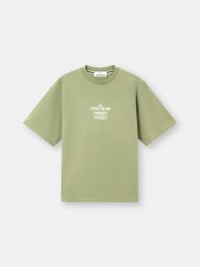 Футболка прямого кроя с короткими рукавами и принтом 02 Industrial Logos Stone Island 2100037 COMBED ORGANIC COTTON JERSEY, Sage Green