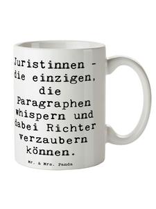 Волшебная кружка юриста с надписью на белом фоне Mr. & Mrs. Panda