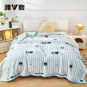 Yalu Плед 150х200 см, двухслойный утепленный, вес 2 кг, цвет Miaoxingren