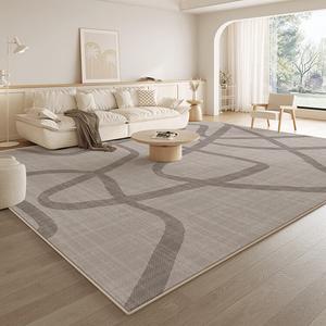 Budis Ковер 200х400 см для гостиной/спальни в китайском стиле, светлый люкс, водоотталкивающий, моющийся, с высоким плюшевым ворсом